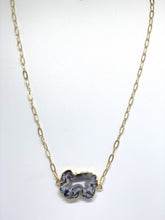 Load image into Gallery viewer, black marble necklace
