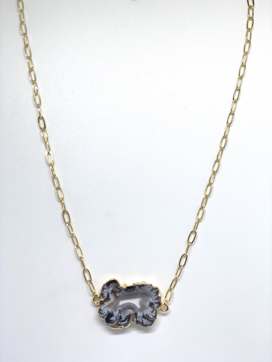 black marble necklace