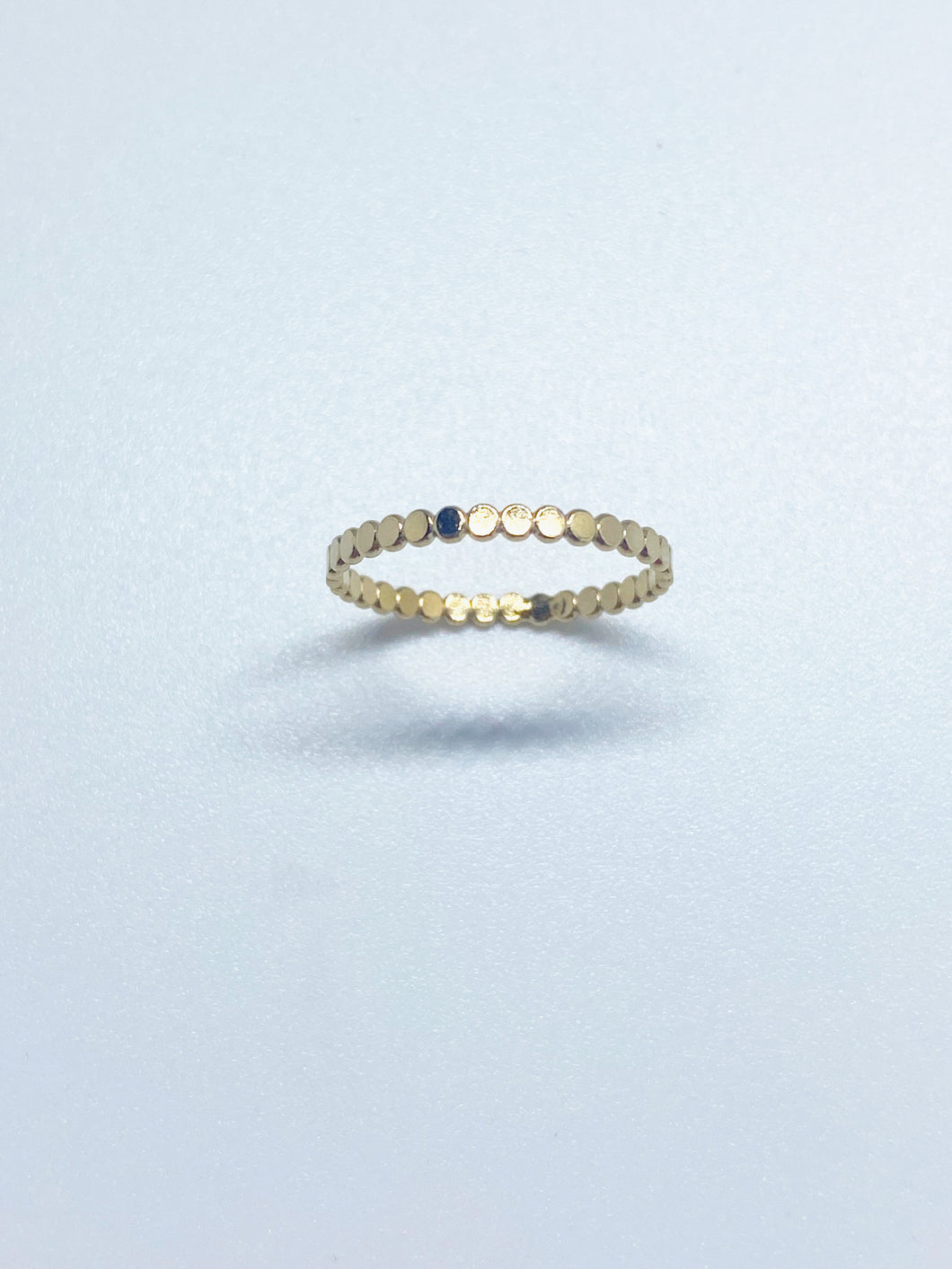the flat beaded stacking ring