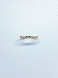 the flat beaded stacking ring