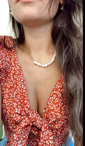 the chunky pearl necklace